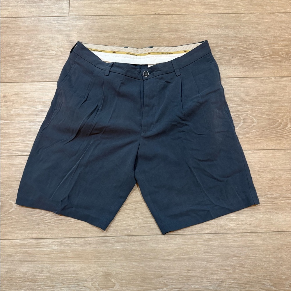 Tommy Bahama Dark Blue Flat Front Shorts